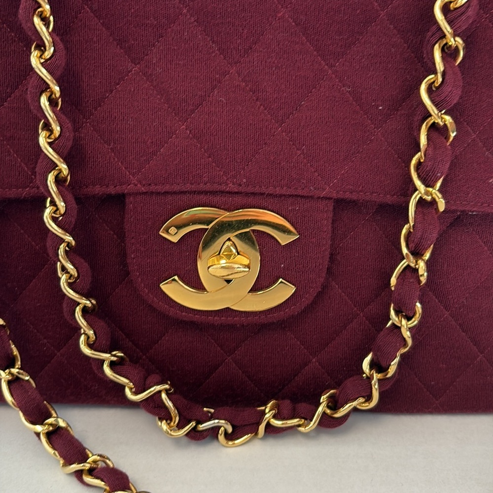 CHANEL Red Canvas Jumbo Bag - Picture 6 of 13